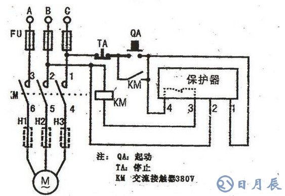 電機過載保護(hù)器接線圖詳解