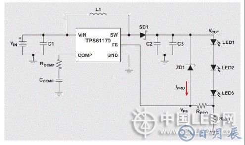 基于高亮度LED升壓轉(zhuǎn)換器的開路保護設(shè)計